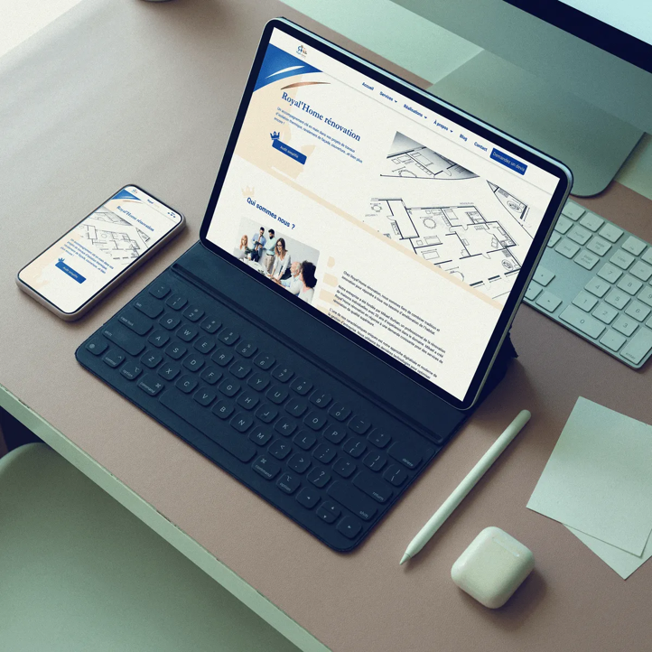 Site de Royal'home rénovation conçu par EGA Digital