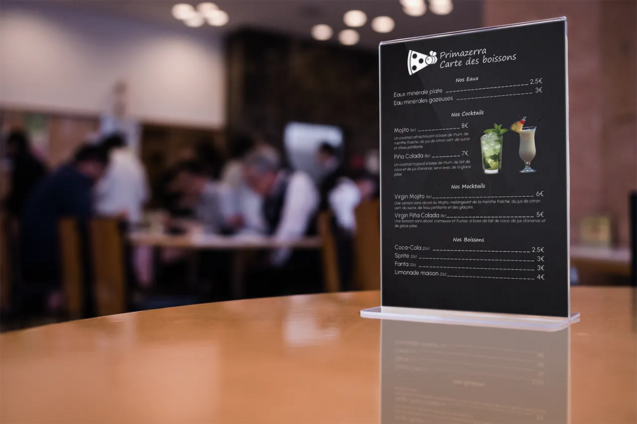 Primazerra - Carte des boissons de la pizzeria - EGA Digital